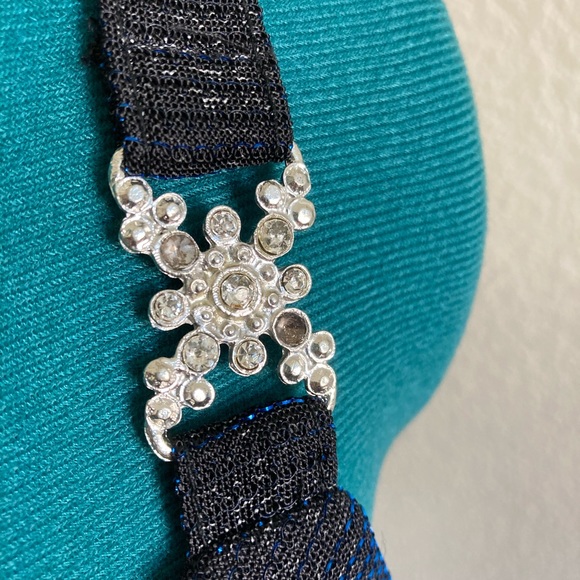 Vintage Molly Malloy Evening Gown - Navy/Dark Blue - Picture 5 of 6